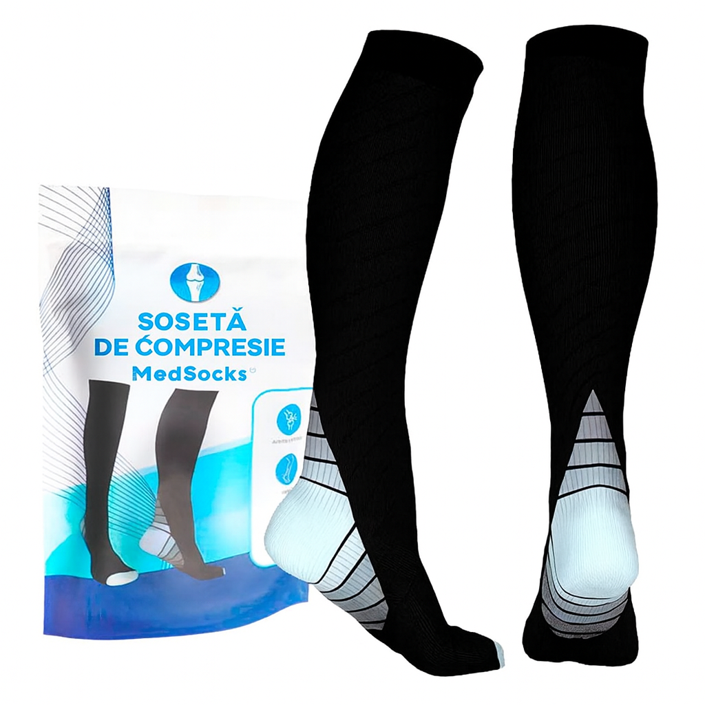 1+1 GRATUIT - MedSocks® - Ciorapi de compresie cu turmalină